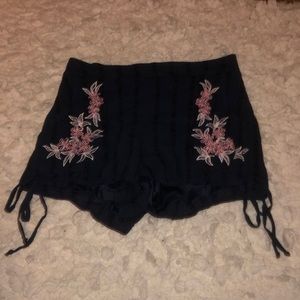 Francesca’s Embroidered Shorts